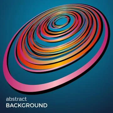 Beautiful light circles on a blue background Stock Illustration
