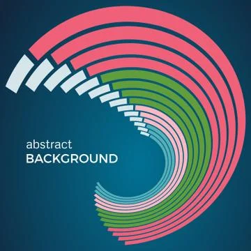 Beautiful light circles on a blue background Stock Illustration