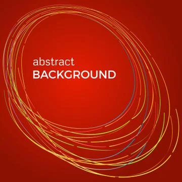 Beautiful light circles on a red background Stock Illustration