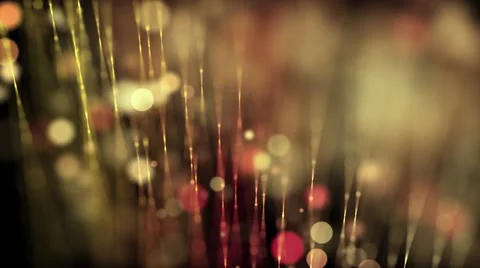Beautiful light lines with shiny dots - Motion video background loop HD Stock Footage 67986975