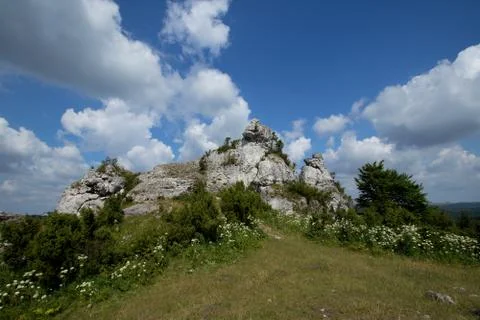 Beautiful limestone rocks Foto stock