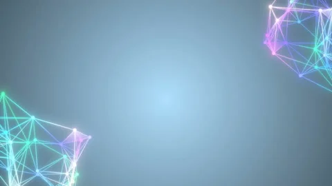 Beautiful lines in high-tech style. Tech style, lines and dots. A bit of glow Stock Footage 115069523