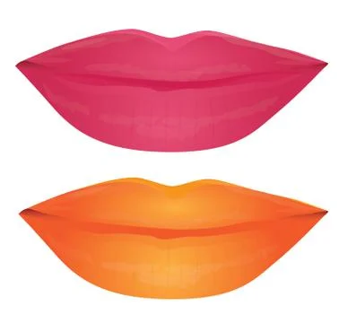 Beautiful lip vector design Stock Illustration