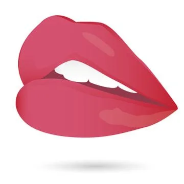 Beautiful lip vector design Stock Illustration