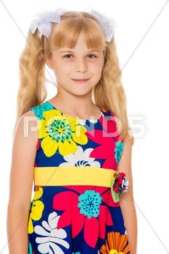Beautiful little girl Stock Photos