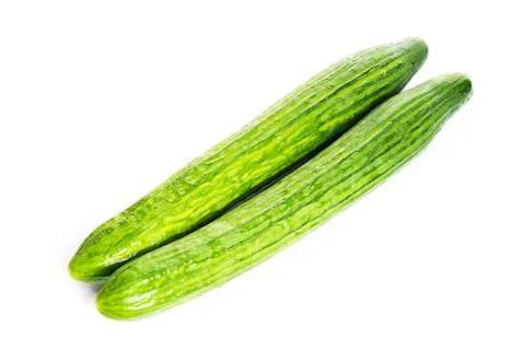 Beautiful long cucumbers Stock Photos