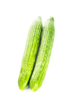 Beautiful long cucumbers Foto stock