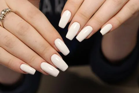 Beautiful long nails Stock Photos