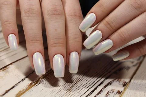 Beautiful long nails Stock Photos