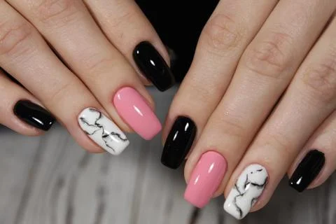 Beautiful long nails Stock Photos