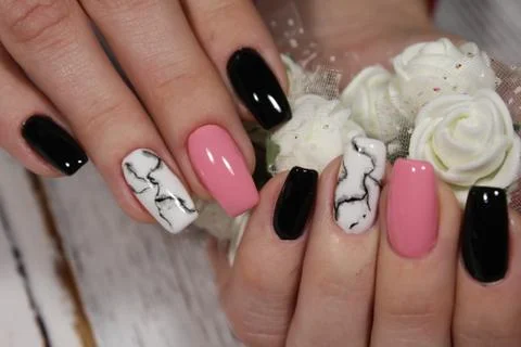 Beautiful long nails Stock Photos
