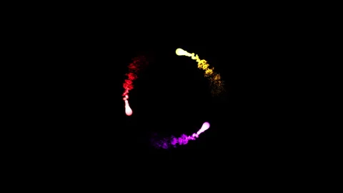 Beautiful Loop able Circle Animation Stock Footage 244858330