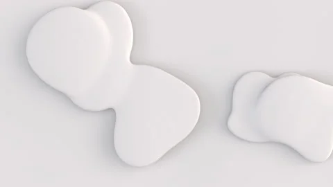 Beautiful Loop on Surface Morphing in Seamless 3d Animation. Stock Footage 259795706