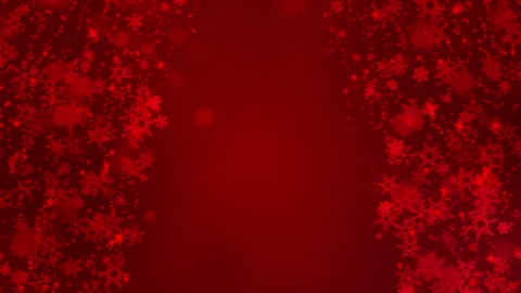 A Beautiful Looping Animation of Festive Snowflakes on a Warm Red Background Stock Footage 321925285
