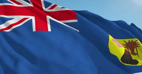 Beautiful looping flag blowing in wind: Turks Vídeos de archivo 63116903