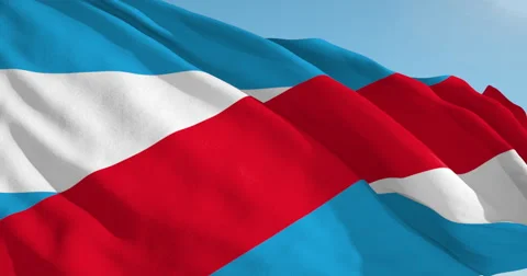 Beautiful looping flag blowing in wind: Uruguay Vídeos de archivo 63619096