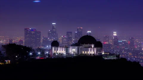 Beautiful Los Angeles Sunset Timelapse from Griffith Park Stock Footage