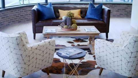 BEAUTIFUL LOUNGE AREA 스톡 동영상 105416840
