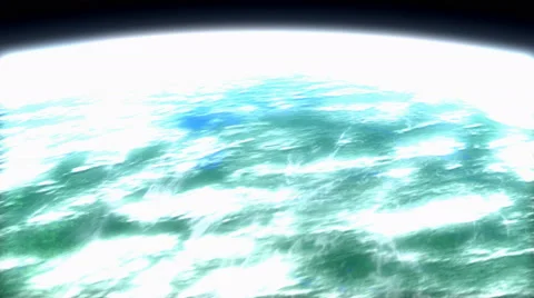 Beautiful low earth orbit view. Stock Footage 52496607
