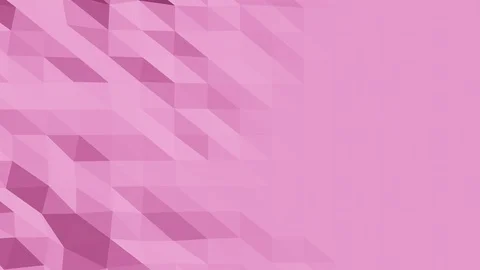 Beautiful Low Poly Surface Morphing in Abstract 3d Animation Stock Footage 107047760