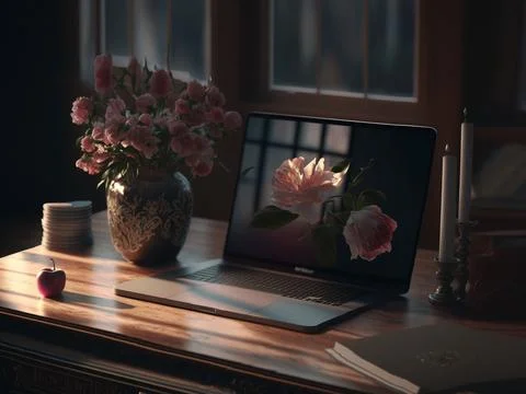 Beautiful macbook wallpaper イラスト素材