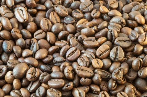 Beautiful macro background of coffee Stock Photos