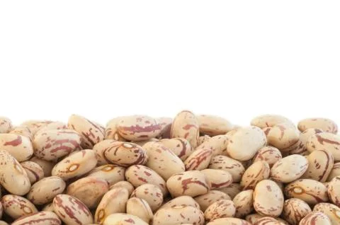 Beautiful macro of colored pinto beans Foto stock