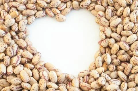 Beautiful macro of colored pinto beans Stock Photos