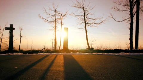 Beautiful magic hour light. time-lapse Stock Footage 36209845