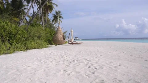Beautiful Maldives sandy beach Vídeo Stock 49107472