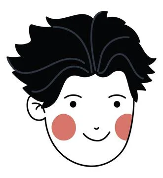 Beautiful man face Stock Illustration