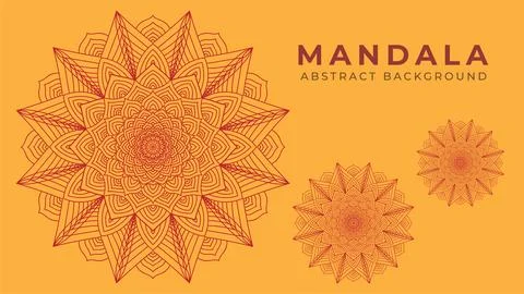 Beautiful Mandala Art Vector Illustration. Abstract Background Design Templ.. Stock-Illustration