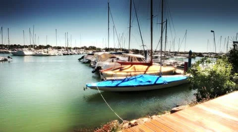 Beautiful Marina Stock Footage 11078423