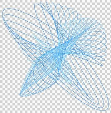Beautiful mathematical drawing pattern transparent PNG Stock Photos