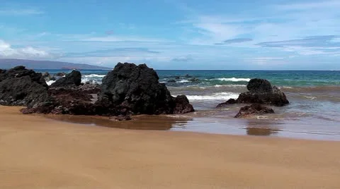 Beautiful Maui Beach Setting Vidéo 12609566