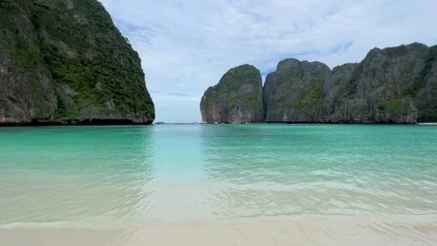 Beautiful Maya Bay, Phi Phi Island, Thailand Stock Footage 259854567