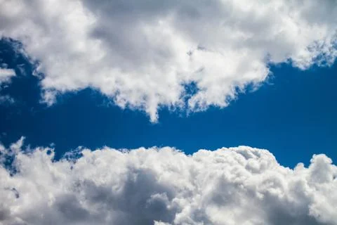 Beautiful Midday Sky with Clouds Stock Photos