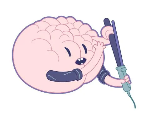 Beautiful mind, Brain collection Illustrazione stock