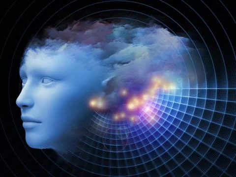 Beautiful Mind 库存插图
