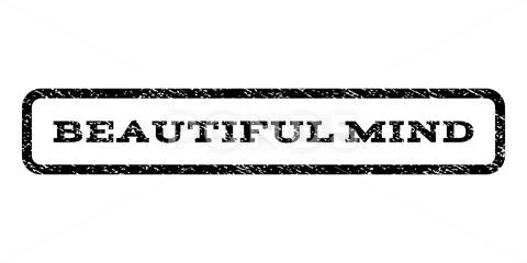 Beautiful Mind Watermark Stamp Stock Illustration