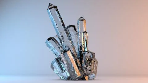 Beautiful Mineral Crystals 1 3D Model