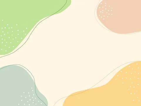 Beautiful minimal background in boho style with copy space for design. Hand d Stock Illustration