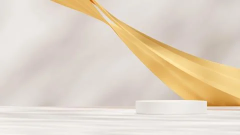 Beautiful minimalistic design of geometric frames and podiums for product displa Illustrazione stock