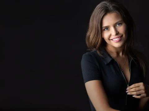 Beautiful model cute smiling Foto stock