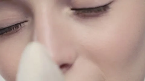 Beautiful model with flower Stock-Footage 49536557