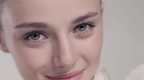 Beautiful model with flower Stock-Footage 49545103