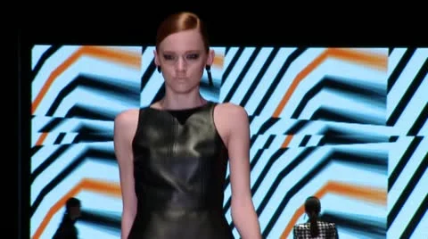 Beautiful models Fashion show- Sequence Stock Footage
