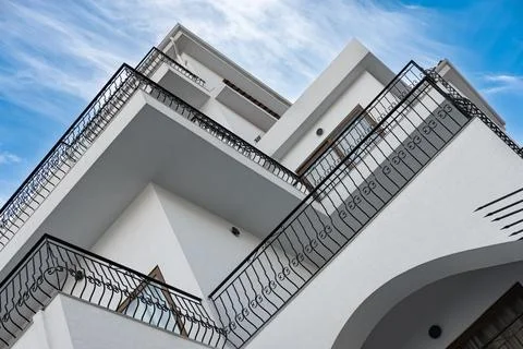 Beautiful modern architecture of the building. Abstract Architecture. Archite Stock Photos