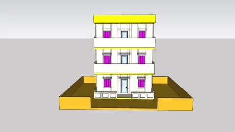 Beautiful Modern Building Stock-Footage 343873414