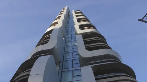 Beautiful modern buildings. Stock Footage 76005643
